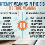 Contempt Meaning in the Bible