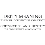 Deity Meaning in the Bible