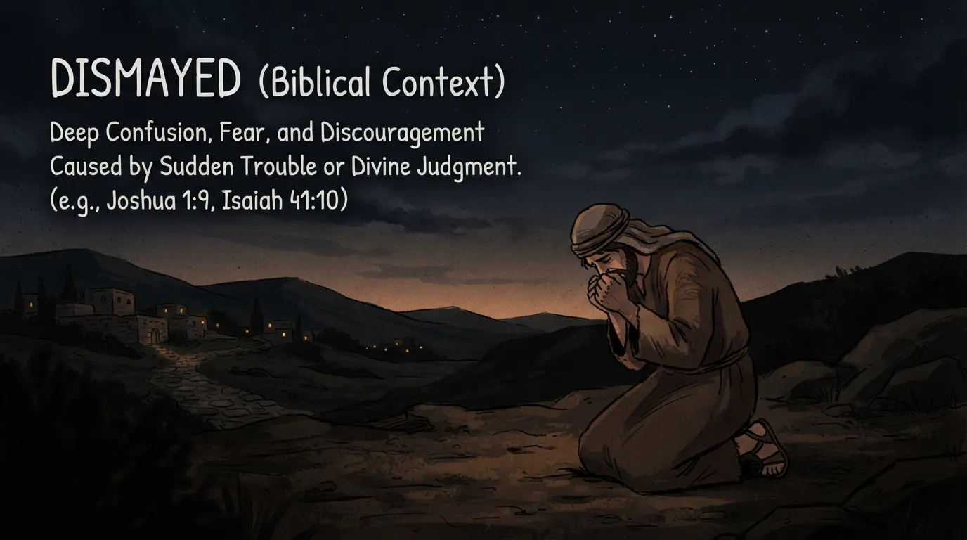 Dismayed Mean in the Bible