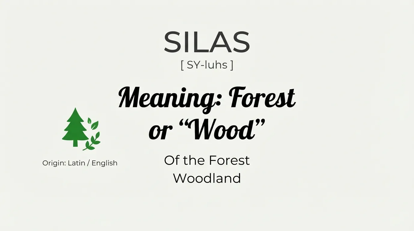 Silas Name Meaning in the Bible