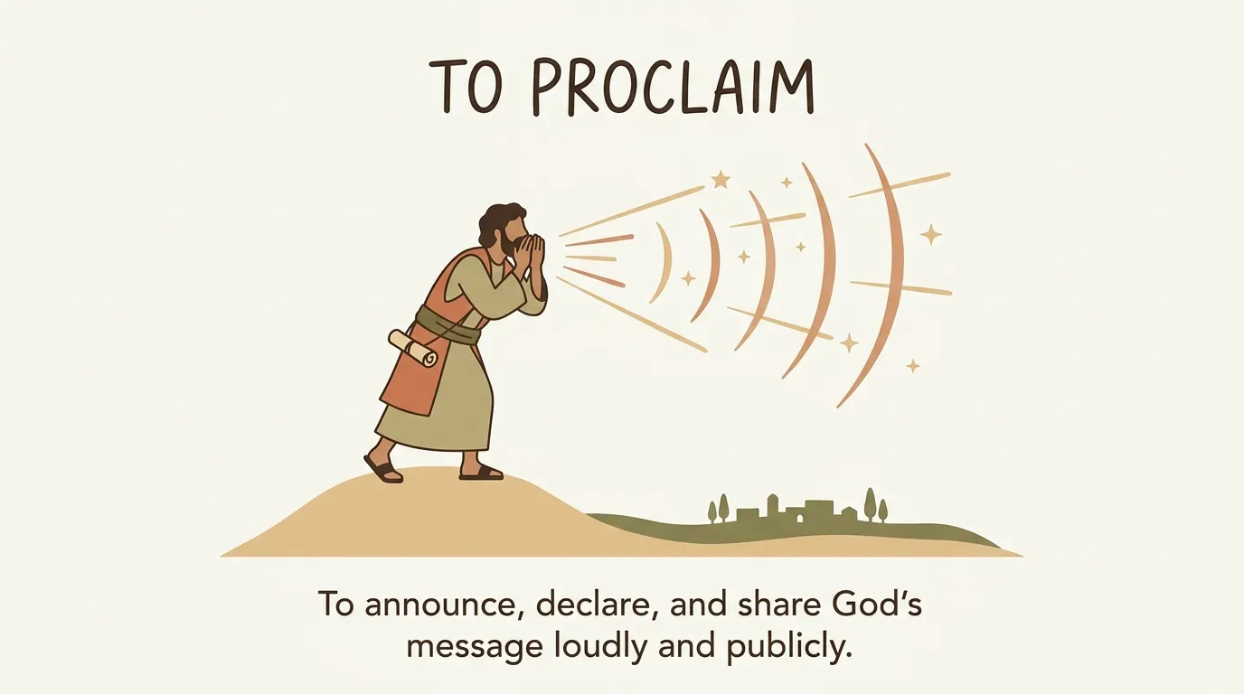 proclaim in the Bible
